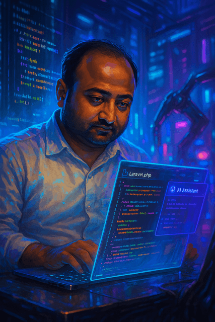 Developer portfolio dashboard interface created by Vijay Goswami